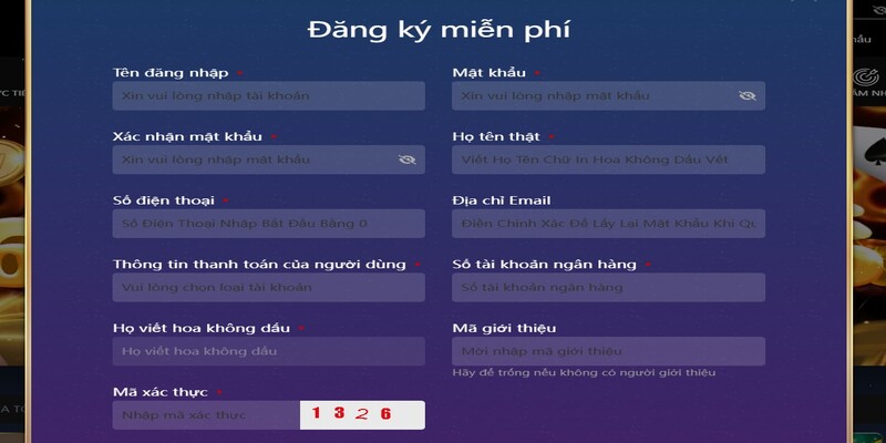 Quy định trong bước tạo mới tài khoản tại Sclub88 Quy định trong bước tạo mới tài khoản tại Sclub88