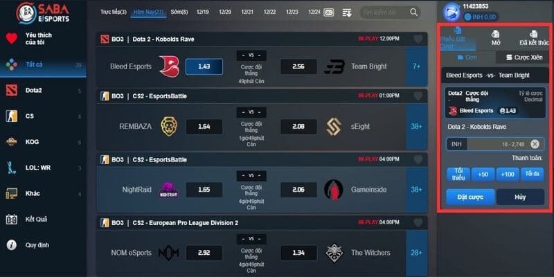 Mẹo cá cược E-sports hiệu quả là nắm rõ lịch sử trận đấu Mẹo cá cược E-sports hiệu quả là nắm rõ lịch sử trận đấu