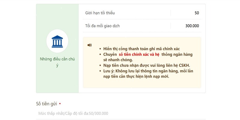 Điều kiện nạp tiền Sclub88 Điều kiện nạp tiền Sclub88